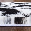 Acekool 2x6 Black White Shag Rug, Ultra Soft Tie-Dye Plush Runner, High Pile Non-Slip Fuzzy Carpet for Bedroom, Nursery, Living Room - 4 of 4