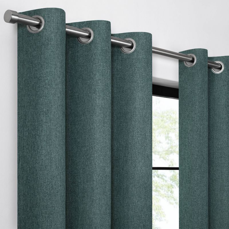 Eclipse Absolute Zero 100% Blackout Welwick Magnitech Rod Pocket Curtain Panel, 3 of 13