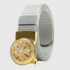 Anna-Kaci Women's Nylon Belt with Rhinestone - Embellished Gold Buckle - 2 of 3