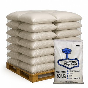 Palmetto Natural Play Sand for Sand Box, Play Areas & Home Decor, 50 lb, 56 Pack - 1 of 4