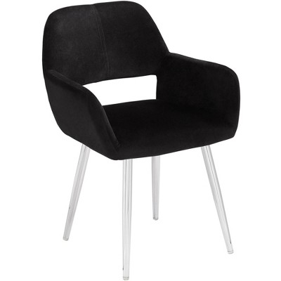 55 Downing Street Martin Black Fabric Modern Dining Chair