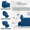 3-in-1 Convertible Chaise Lounge Upholstered Accent Chair Sleeper Sofa Bed Couch Pull-Out Single Sofa with Adjustable Backrest&Cup Holder - ModernLuxe - 4 of 4
