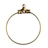 John Bead Must Have Findings Metal Gold 25mm Medium Earring Hoops for Jewelry Making Findings, 12 Pieces - 2 of 4