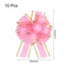 Unique Bargains Christmas Wedding Car Basket Gift Wrapping Large Organza Pull Bow 10 Pcs - 2 of 4