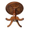 30" Round Top Pedestal Dining Table – International Concepts: Mid-Century Modern, Seats 4, Hardwood - 4 of 4