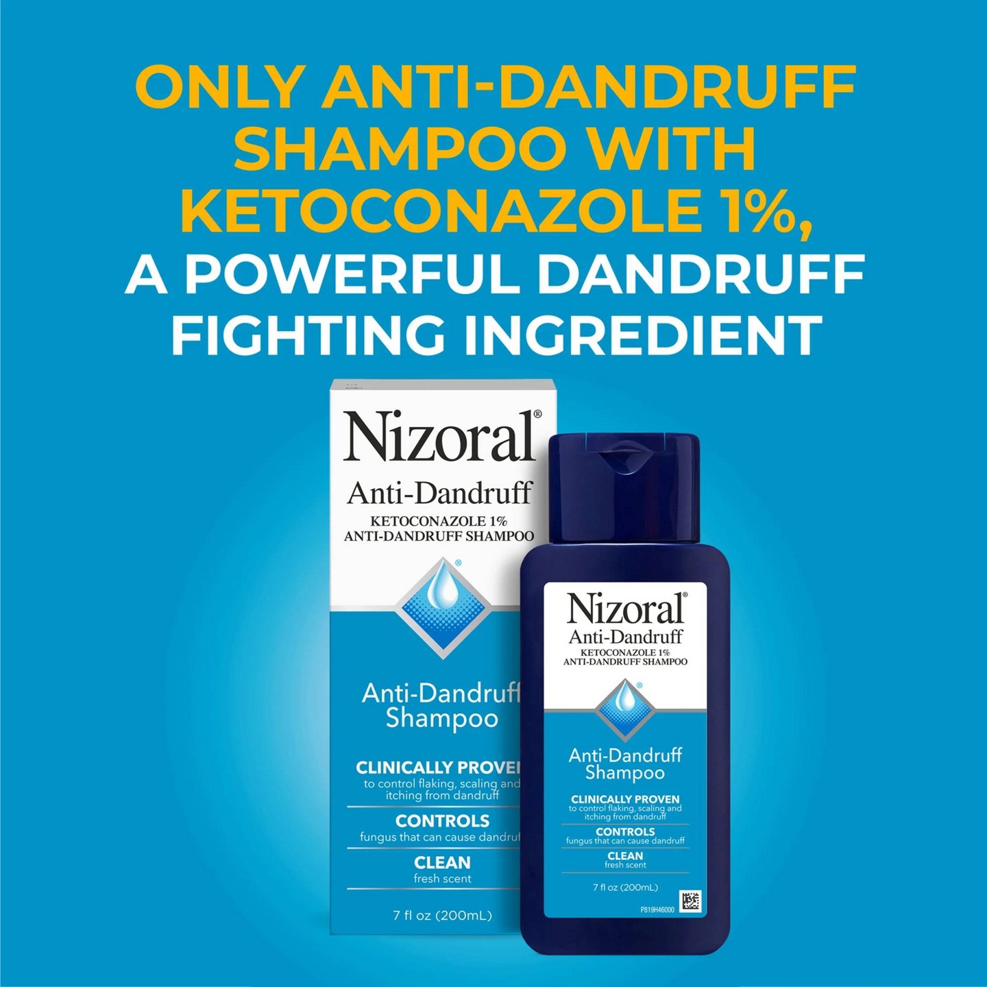 Шампунь против перхоти Nizoral с 1% кетоконазола, Clean Fresh Scent, 7 fl oz — фото 3