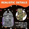 Joyfy 5pcs 17" Halloween Foam RIP Graveyard Tombstones with 12 Metal Stakes, Halloween Tombstones Cemetery Decorations for Haunted House Yard Lawn - 4 of 4