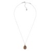 Silpada 'Magic and Moons' Sterling Silver with 14K Yellow Gold Plating Purple Cubic Zirconia Pendant Necklace, 18" + 2" - 3 of 4