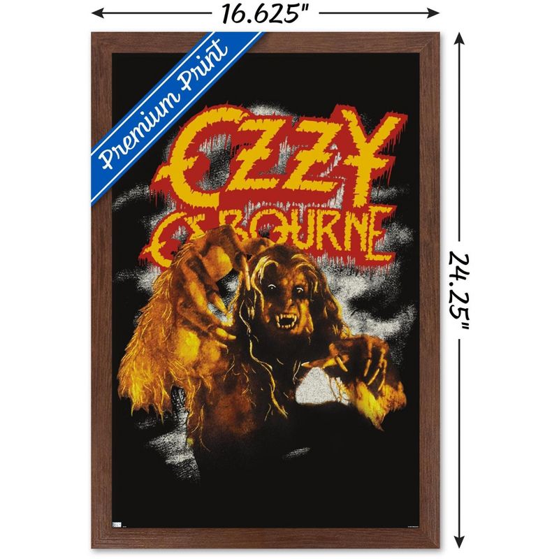 Trends International Ozzy Osbourne - Vintage Werewolf Framed Wall Poster Prints, 3 of 7