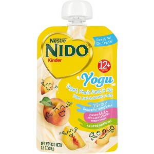 Gerber Nido Peach and Yogurt Baby Snack Pouch - 3.5oz - 1 of 4