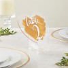 Juvale 24 Pack Small Plastic Clear Easel Stand for Display, Art Pieces, Certificates, Place Cards, Table Settings, 5.3 In - 3 of 4