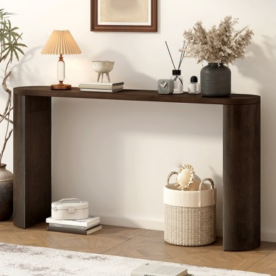 59" Entryway Console Table, Wooden Narrow Long Sofa Table, Accent Behind Couch Table, Suitable for Entrance Corridor Foyer Living Room