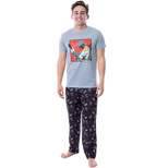 Star Wars Mens' Boba Fett Sleep Pajama Set Crewneck Shirt Pants Multicolored