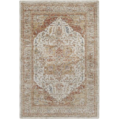 Petra Vintage Medallion Iv/Rust Rectangular Indoor Rug