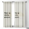 Bohomadic.Studio Wake Up With A Purpose Motivational Quote 50" x 64" Single Panel Room Darkening Window Curtain - Society 6 - image 2 of 4