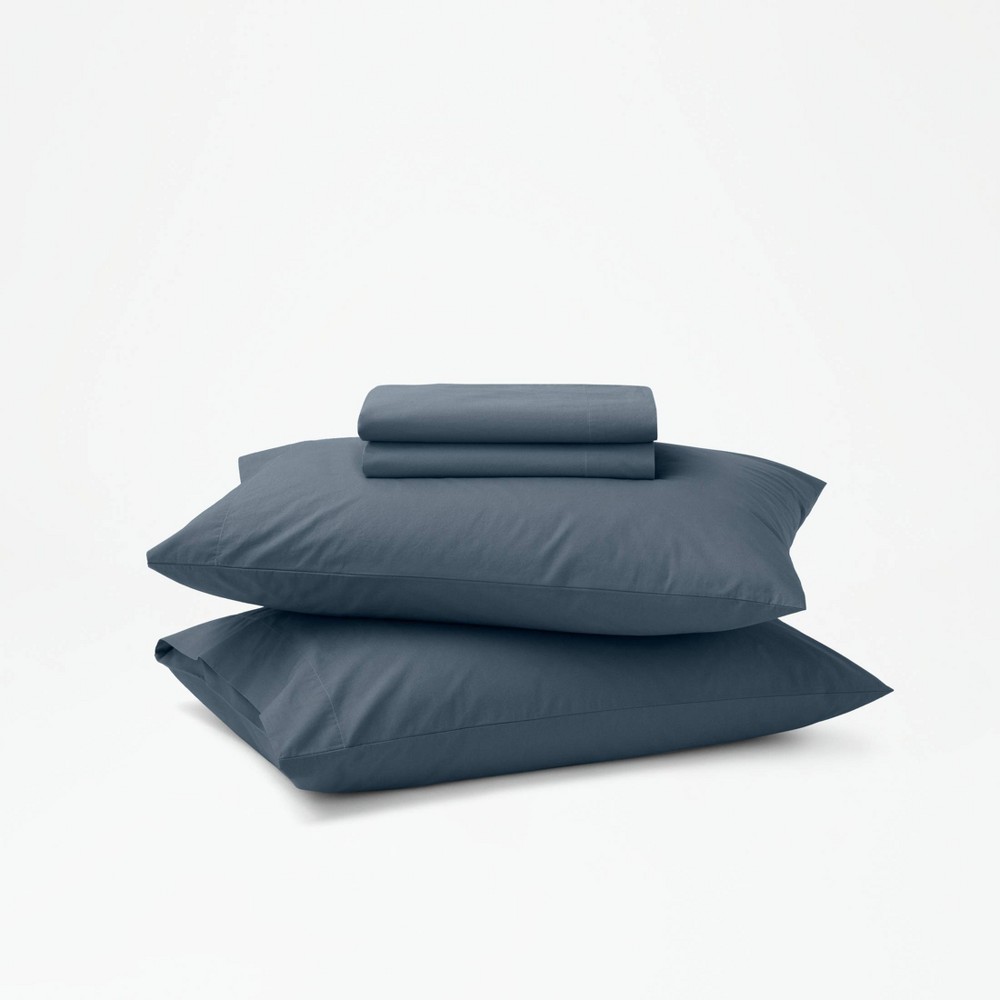 Tuft & Needle Queen Percale Sheet Set Slate