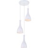 Elegant Lighting Aiken 3 Light White Pendant - 3 of 4