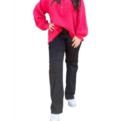 Women's Tummy Control Straight Jeans - Judy Blue