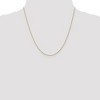 Black Bow Jewelry 0.8mm, 10k Yellow Gold, Baby Rope Chain Necklace - 2 of 4