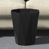 LunaLulinlk Black 2.7 Gallon Kitchen Trash Can, Trash Can for Bathroom Plastic Wastebasket Container Trash Can - 4 of 4