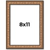 PosterPalooza | Photo Size Slim Profile Gold Picture Frame - UV Acrylic, Foam Board Backing, Hanging Hardware - 2 of 4