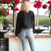 Anna-Kaci Women's Cropped Button Down Denim Jean Jacket with Pockets - 4 of 4