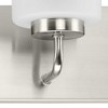 Progress Lighting Merry Collection 6-Light Brushed Nickel Bath Vanity Light, Etched Glass, Damp Rated - 3 of 3