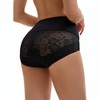 INSPIRE CHIC Women's High Waisted Floral Pattern Pants Tummy Control Butt Lifter Lace Shapewear Control Briefs - 2 of 4