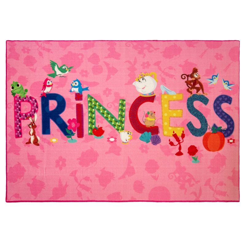 Disney Princess 4&#39;6&#34;X6&#39;6&#34; Icons Kids&#39; Rug, 1 of 6