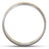 Pompeii3 Mens 14k Gold Two Tone Swiss Cut Wedding Ring Band New - 3 of 4