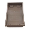 The HC Companies Akro Mils Farmhouse Venetian 24 Inch Rectangular Plastic Ridged Flower Box Plant Saucer Drip Tray, Chocolate - 4 of 4