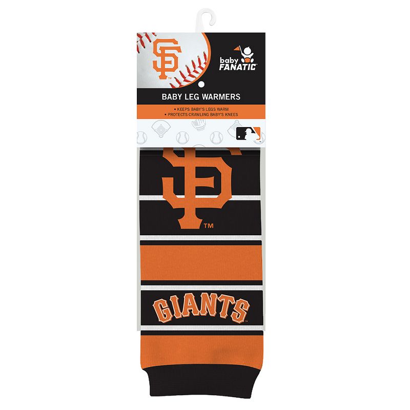 Baby Fanatic Officially Licensed Toddler & Baby Unisex Crawler Leg Warmers - MLB San Francisco Giants, 1 of 7