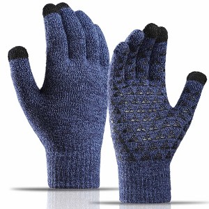 HTUTWOO Winter Gloves, Warm Knit Gaming Touchscreen Gloves for Women Men, Perfect for Sports and Daily Work - 1 of 4