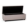 CAVINAS Linen Storage Ottoman Bench,Ottoman with Tufted Diamond Detail and Nailhead Trim for Living Room,Bedroom - 2 of 4