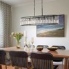 Rennnsan Quintrel 37" W 6 - Light Drum Boat Shape Crystal Modern Glam Dimmable Kitchen Island Pendant in Black - 4 of 4