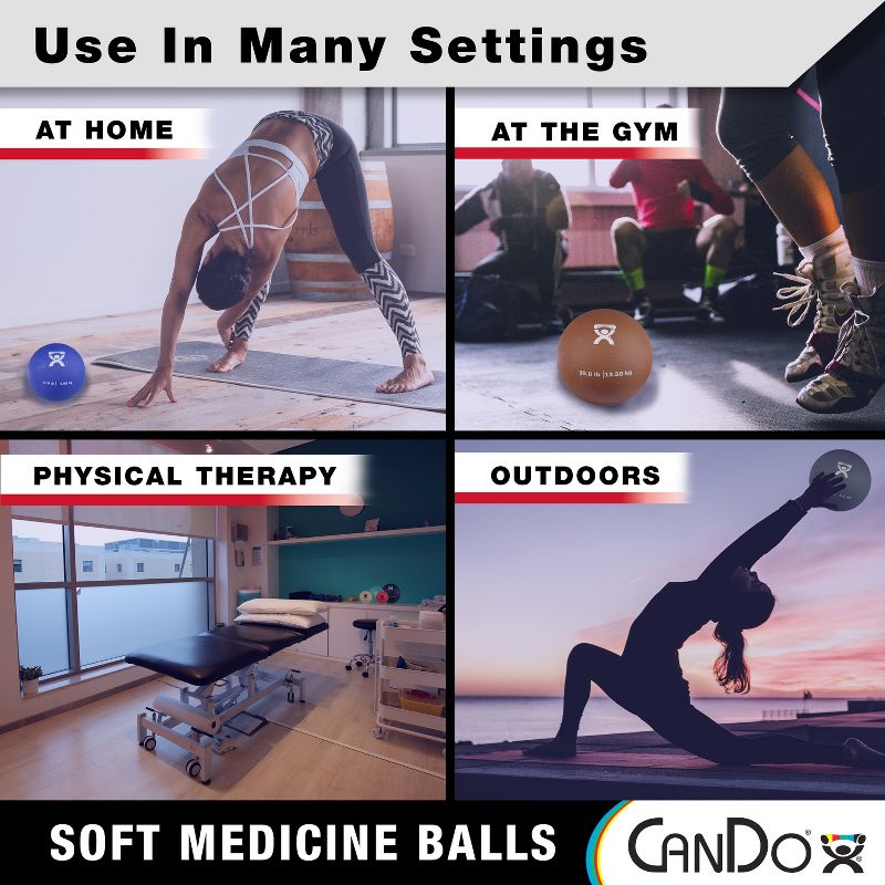 CanDo - Soft and Pliable Medicine Ball, 4 of 6