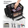 Fmeida Makeup Brush Bag, Professional Makeup Case Extra Large Capacity Makeup Artist Bag Stand-up Cosmetic Bag - 3 of 4