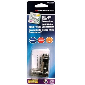 Monster JHIU0037 Just Hook It Up Coax Connectors - 1 of 1