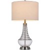 Cal Lighting BO-3130TB 150W 3 Way Baraboo Glass Table Lamp with Wire Guard Design and Drum Fabric Shade - 3 of 4