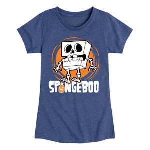 Girls' - SpongeBob SquarePants - Spongeboo Fitted Short Sleeve Graphic T-Shirt - 1 of 4