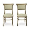 Carolina Living Diana Dining Chair - Set of 2 - Vintage Walnut - Peppered Upholstery - 3 of 4
