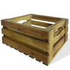 VidaXL Apple Crate Set 2 Pieces Solid Acacia Wood - 2 of 4