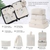 Lyngins 6-Piece Luggage Set – 16" + 20" Carry on Luggage, 24" & 28" Expandable Spinner Suitcases, Travel Bag, 8 Storage Bags, 4 Tags, 360° Wheels - 3 of 4