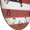 Yosemite Home Decor CLKA7189 Circular Iron Framed Distressed Wall Clock with Glass, multi-color - 2 of 3