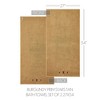 Burgundy Prim Stars Tan Bath Towel Set of 2 27x54 - 4 of 4