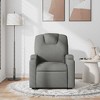 vidaXL Massage Recliner Chair with 6-Point Vibration Massage, Adjustable, Dark Gray Fabric - 3 of 4