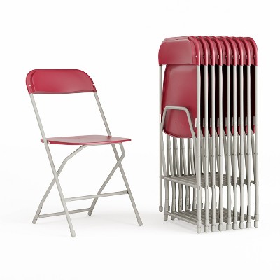 Alamont 10pk Plastic Folding Chairs
