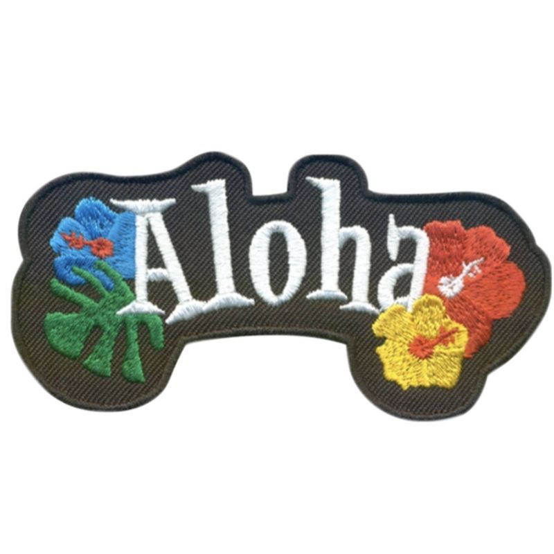 HEDi-Pack 2pk Self-Adhesive Polyester Hook &#38; Loop Patch - Hawaii Aloha and USA Hawaii Peace, 3 of 8