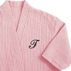 Personalization Mall Embroidered Waffle Weave Robe - Blush - 2 of 4
