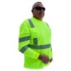 Forester Hi-Vis Class 3 Reflective Safety Long Sleeve Shirt - Green - Large - 2 of 2